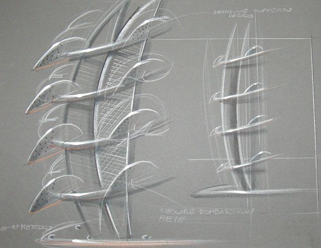 Progettazione espositore di design