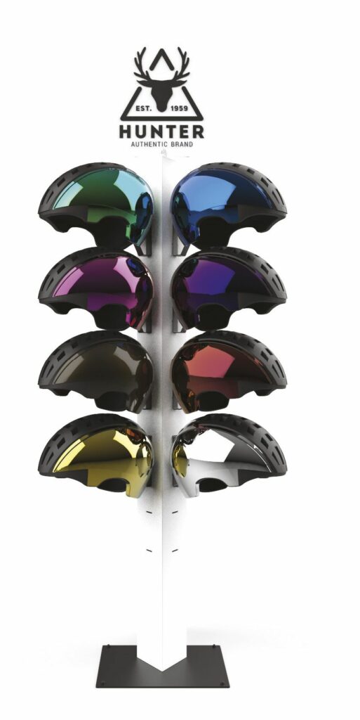 Motorcycle helmets display stand 2